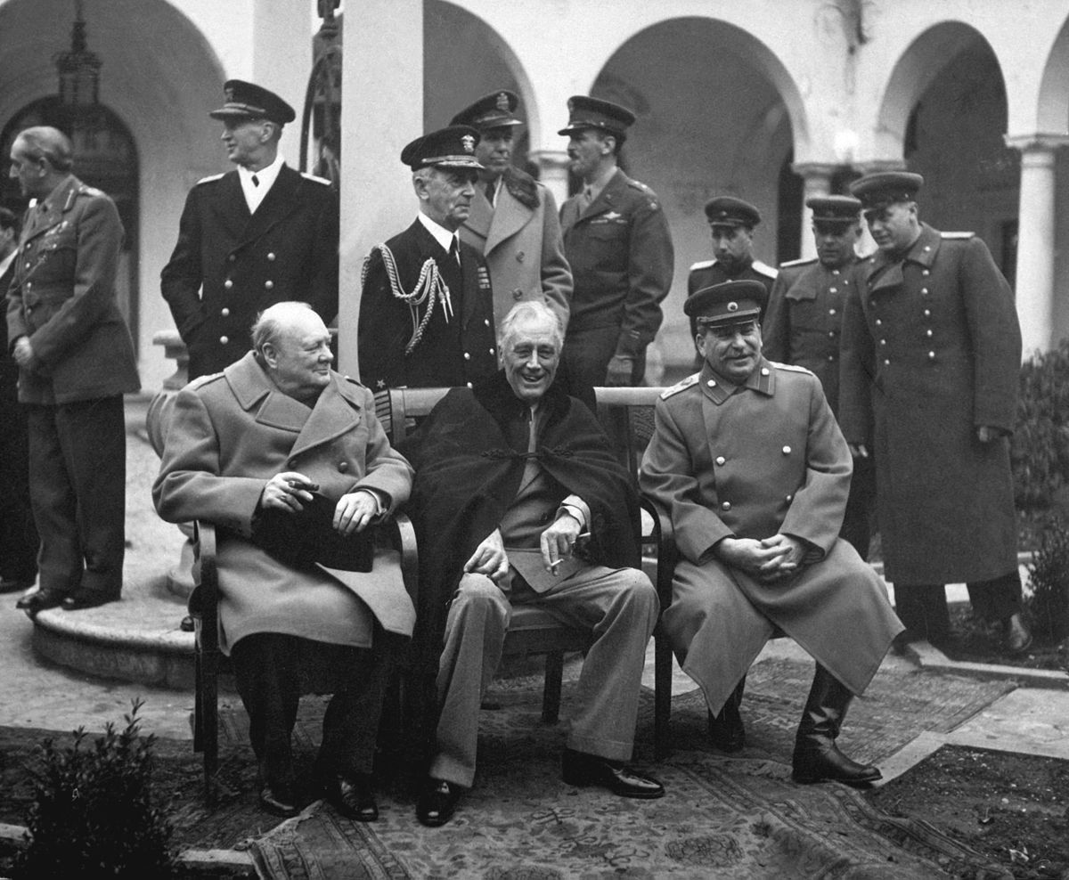 1200px Yalta Conference Churchill Roosevelt Stalin BW