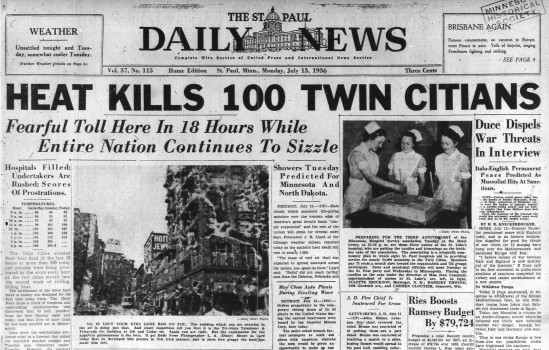 heat kills 100 twin citians